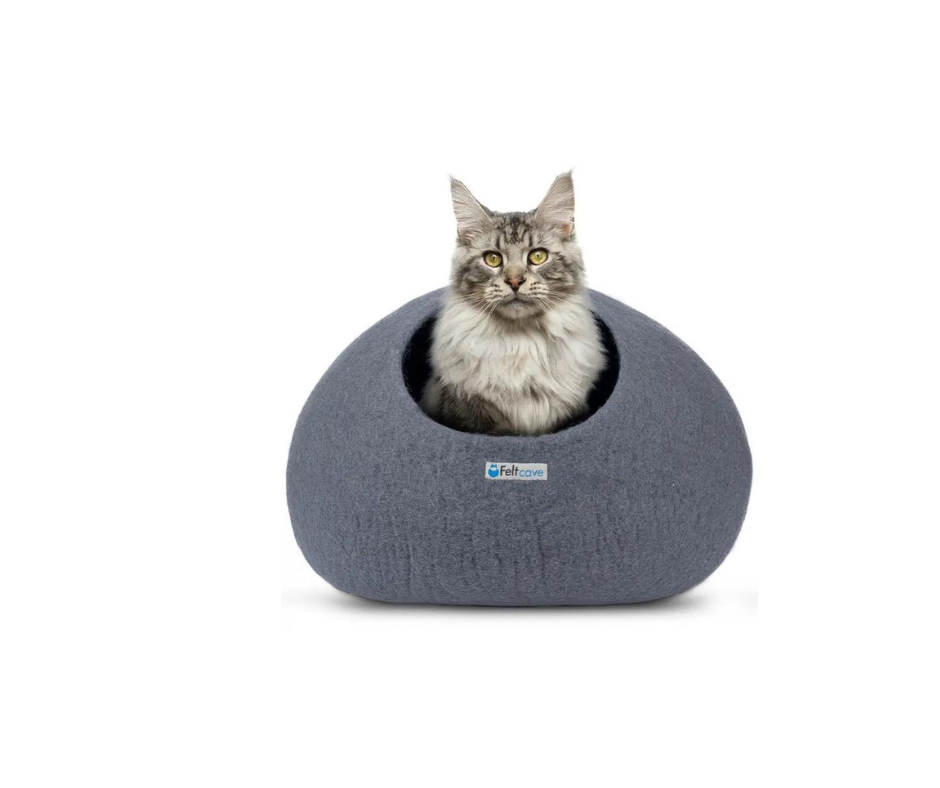 Large cat top cave bed